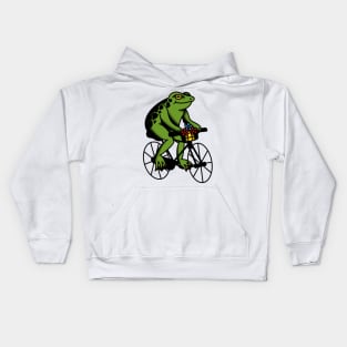 Bicycle Frog Kids Hoodie